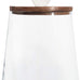 Bloomingville Small Clear Glass Jar with Mango Wood & Marble Lid