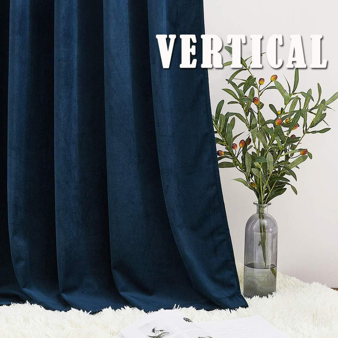 RYB HOME Extra Long Velvet Curtains 102 inches for Sliding Patio Glass Door