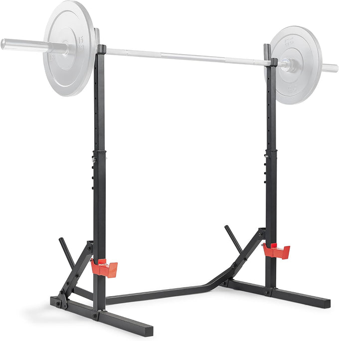 Sunny Health & Fitness Weight Bench & Squat Rack for Strength Training
