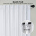 HPD Half Price Drapes Cotton True Blackout Curtains 108 inches Long Solid Thermal Insulated Window Treatment Curtain 50 X 108 (1 Panel), PRCT-BO09B-108, Whisper White