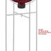 Alpine Corporation 10" Diameter Indoor Outdoor Glass Gazing Globe Yard Decor, Red
