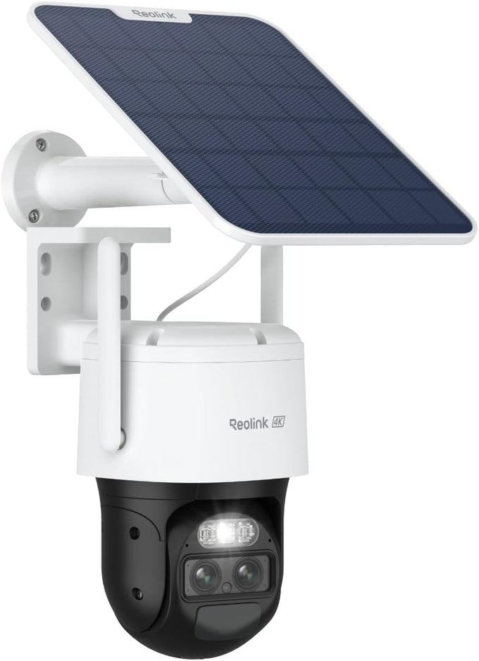 REOLINK 4K Dual Lens Cellular Security Camera Outdoor, Solar Wireless PTZ