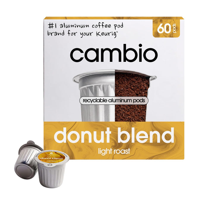 Cambio Roasters Light Roast Coffee Pods - Recyclable Aluminum Pods, 60ct