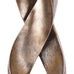 14.6" Tall Abstract Bronze-Finish Knot Sculpture, Modern Resin Infinity Loop Statue, Modern Tabletop Decor for Coffee Table, Bookshelf, Mantel, Entryway, Living Room Office Accent Centerpiece