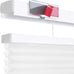 REGAL estate Magnetic Top Down Bottom Up Door Shades, White, 25 x 42 in