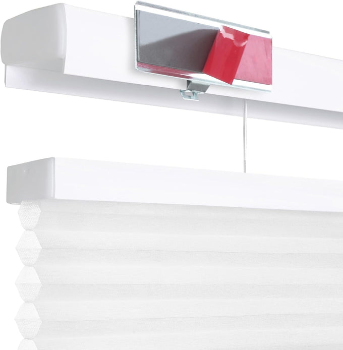 REGAL estate Magnetic Top Down Bottom Up Door Shades, White, 25 x 42 in