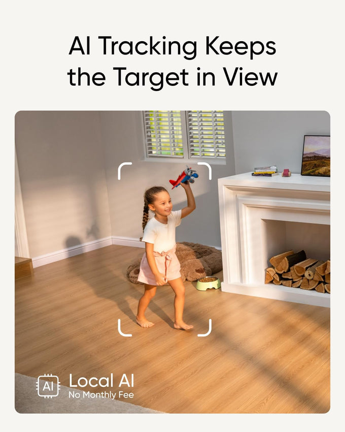 eufy Security 4K Indoor Cam S350, No Subscription, Dual Cameras, 8× Zoom