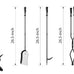 Fire Beauty 5Pcs Wrought Iron Fireplace Tools Indoor Outdoor Set