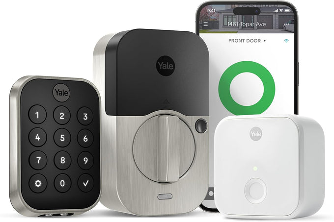 Yale Security Home Assure Lock 2 Deadbolt, Black Suede Keyless Entry Door Lock with Digital Touchscreen Keypad and Bluetooth Connectivity (No Wi-Fi), YRD430-BLE-BSP