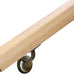 G&T Wood Products Modern Red Oak Handrail Kit with Wall Returns and Wall Mount Brackets. Rectangular 6002 Profile. Solid and Unfinished Red Oak.