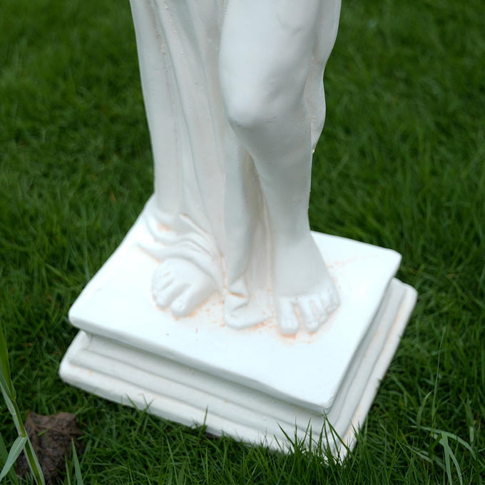 Outdoor Statue, Nymph Sculpture Goddess of Greek Mythology Roman Style for Garden Patio Yard Lawn Porch Decor, Ivory
