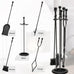 Heavy Duty Cast Iron Fireplace & Fire Pit Tools Set, 5-Piece