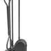 nalone 5 Pieces Fireplace Tools Set, Heavy Duty Wrought Iron Fireplace Accessories Set with Poker, Tong, Shovel, Brush, Fire Place Tools Indoor Outdoor (Black)
