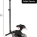 Sunny Health & Fitness Swivel Stepper w/Handlebars & 3 Motion Modes