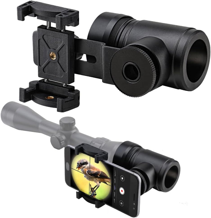 Scope Phone Adapter, Dual View Smartphone Mount for Outdoor Use