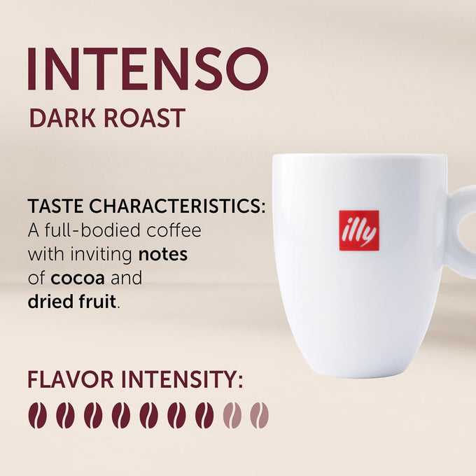 illy Coffee K Cup Pods, Intenso Dark Roast, 32 Count, 1 Pack