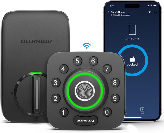 ULTRALOQ U-Bolt Pro WiFi Smart Lock with Door Sensor, App Remote Control