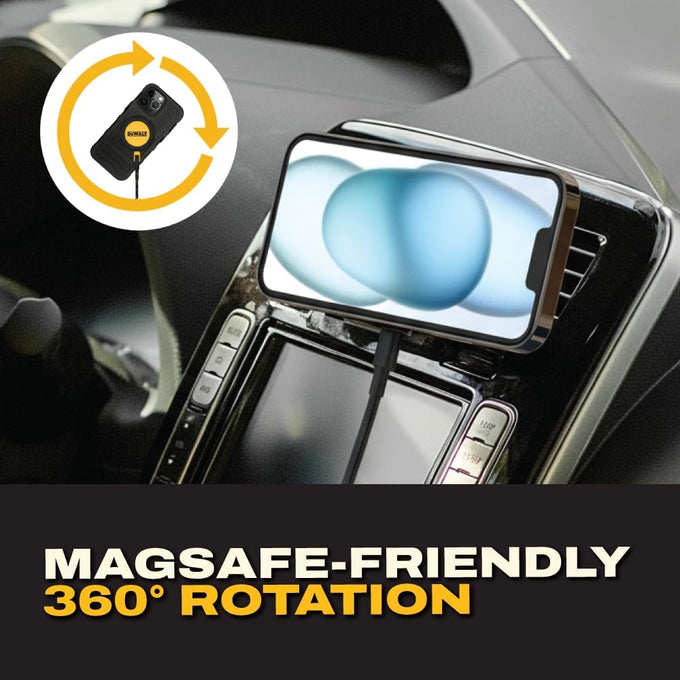DEWALT Magnetic Phone Holder for Car Kit, Heavy Duty, iPhone 17 16 15 14