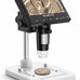 Elikliv Microscope, LCD Digital Coin Microscope 1000x, Coin Magnifier with 8 Adjustable LED Lights, PC View Compatible with Windows/MacBook, EDM4, 4.3-Inch