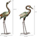 Shorayn Metal Heron Garden Statue Life-Size Crane Set Indoor Yard Decor Handmade Gift