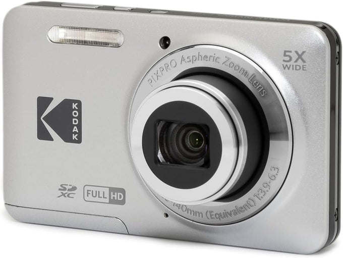 KODAK PIXPRO FZ55 16MP Compact Digital Camera, 5X Optical Zoom, Blue