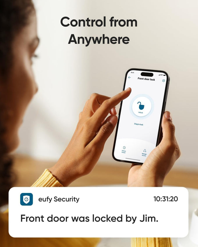 eufy Security Smart Lock C220, Fingerprint Keyless Entry Door Lock
