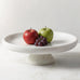 Koville Natural Italian Travertine Fruit Bowl, 11 Inch Decorative Pedestal Bowl, Handmade Stone Centerpiece Bowl for Kitchen Counter, Coffee Table & Dining Table, Modern Home Decor, Beige