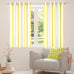 Feelyou Yellow White Striped Blackout Curtains Striped Darkening Drapes for Bedroom Living Room Decor Basic Simple Thermal Insulated Shades Geometric Window Treatments, 2 Panels 52 x 90 Inch