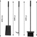 Fire Beauty 5-Piece Wrought Iron Indoor Fireplace Tools Set for Wood Stove
