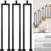 3 Pack U Shape 36" Stair Balusters with Adjustable Top Bracket for Staircase Interior, Baluster for Stair Handrail Indoor Steps by LukLoy
