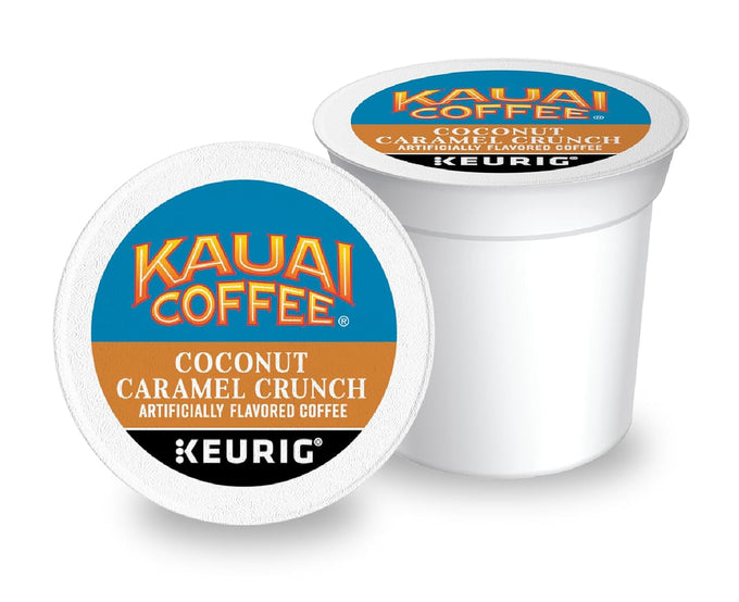 Kauai Coffee K-Cup Pods - Coconut Caramel Crunch, 48 K-Cup Pods