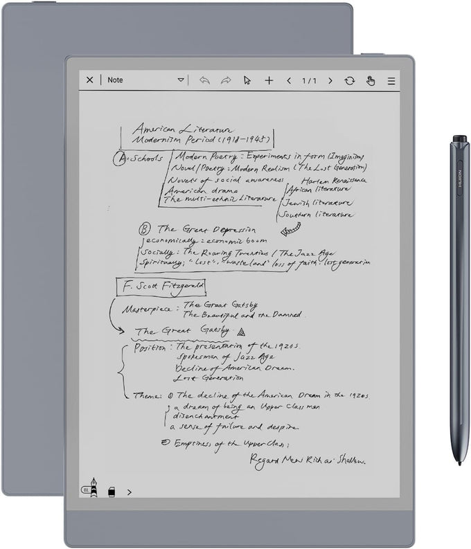 HUION Note Digital Notebook with Real-Time & Offline Sync, Battery-Free Pen