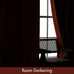MIULEE Fall Burnt Orange Blackout Velvet Curtains 108 Inch Long 52"x108"