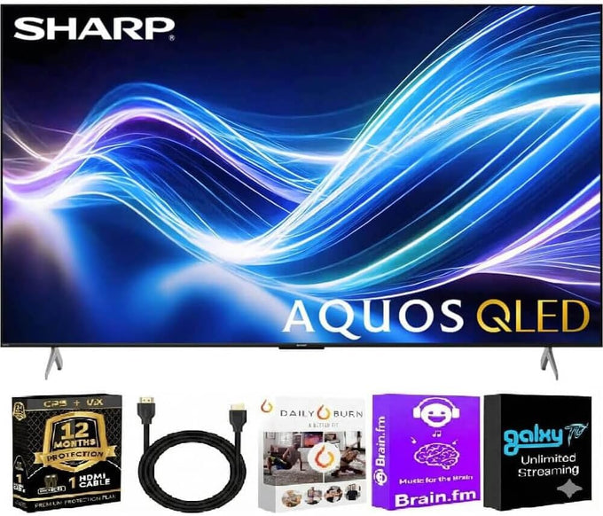 Sharp 4TC65HP7KIT1 65 inch Class AQUOS QLED 4K Ultra HD Xumo Smart TV Quantum Color HDR Motion