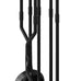 Fire Beauty 5Pcs Wrought Iron Fireplace Tools Indoor Outdoor Set