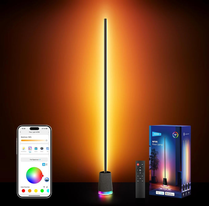 NEEWER NF01 Smart RGB IC W Floor Lamp, 1500lm LED Standing Corner Light