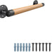 SELEWARE 67 Inch Wood Handrail Wall Mount Handrails for Indoor Stairs