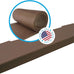 KidKusion Soft Seat Hearth Pad | Made in USA| Black | 60" x 14" | Fireplace Safety Cushion | Hearth Pad