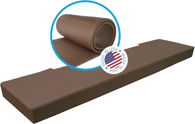 KidKusion Soft Seat Hearth Pad | Made in USA| Black | 60" x 14" | Fireplace Safety Cushion | Hearth Pad