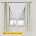 Self Adhesive Curtains Portable Blackout Curtain Simple and Easy to Install Bedroom Window Thermal Lnsulated Kitchen Room Darkening Black Small Drapes, 59" W X 96" L, White, 2 Panels