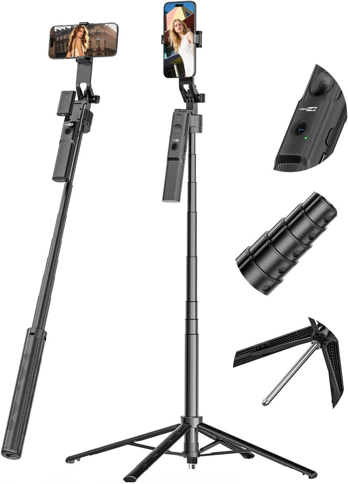 USKEYVISION 70.9" Auto Face Tracking Tripod 360° Rotation w/Light(UTK-02)