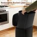PayLessHere | 13G Trash Can with Lid | Black | Removable Inner Bucket