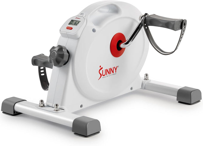 Sunny Health & Fitness Smart Mini Cycle, Under Desk Pedal Arm/Leg Exerciser