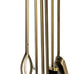 FEED GARDEN Wrought Iron Fireplace Tool Set with Stand, Antique Bronze