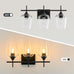 VONLUCE 3 Light Bathroom Vanity Light Fixture,Matte Black