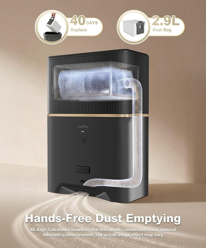 Touchless Vacuum Dustpan, 26kPa Suction, Bagged, Auto/Manual Mode