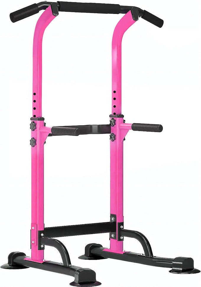 SogesPower Power Tower Dip Station Pull Up Bar Station for Home Gym