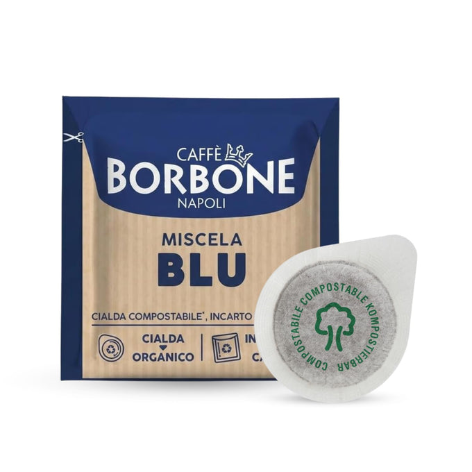 Caffè Borbone Espresso Pods, Miscela Blu, Blue Blend, Dark Roast ESE Pods - 150 Count