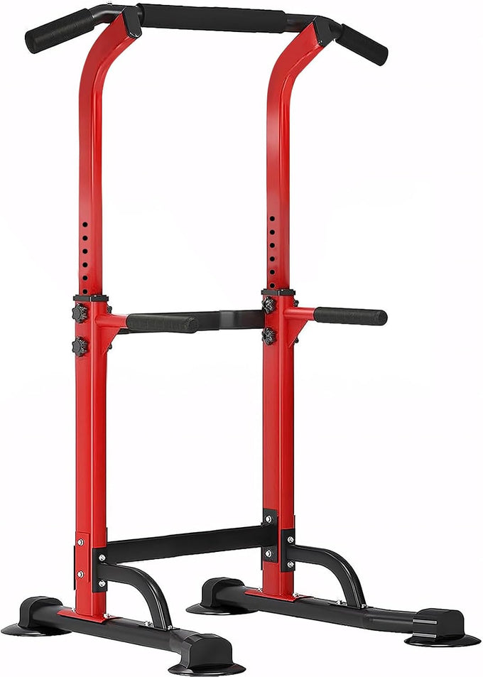SogesPower Power Tower Dip Station Pull Up Bar Station for Home Gym