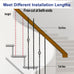 Sidasu 16-Pack Wrought Iron Stair Balusters, 44" Basket Twist Design